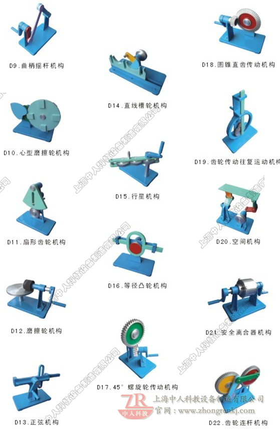 ZR-D機(jī)構(gòu)運(yùn)動(dòng)簡圖測(cè)繪模型（50件）