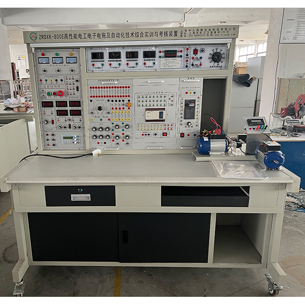 高性能電工電子電拖及自動化綜合實訓裝置(圖1) 高功能電工電子電拖及自動化綜合實驗裝置,《聯接與協作》實驗測量試驗繪圖實驗臺